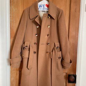 Pre-Owned Marc by Marc Jacobs Camel/Brown Wool Coat - Size Small